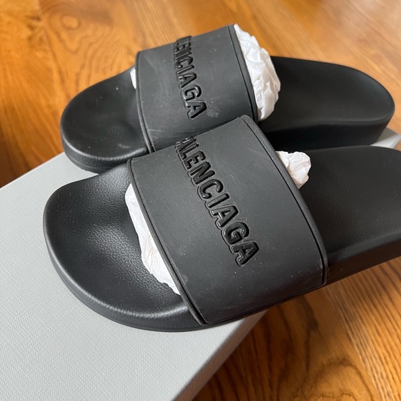 Balenciaga pool logo rubber slides - Picture 5 of 11